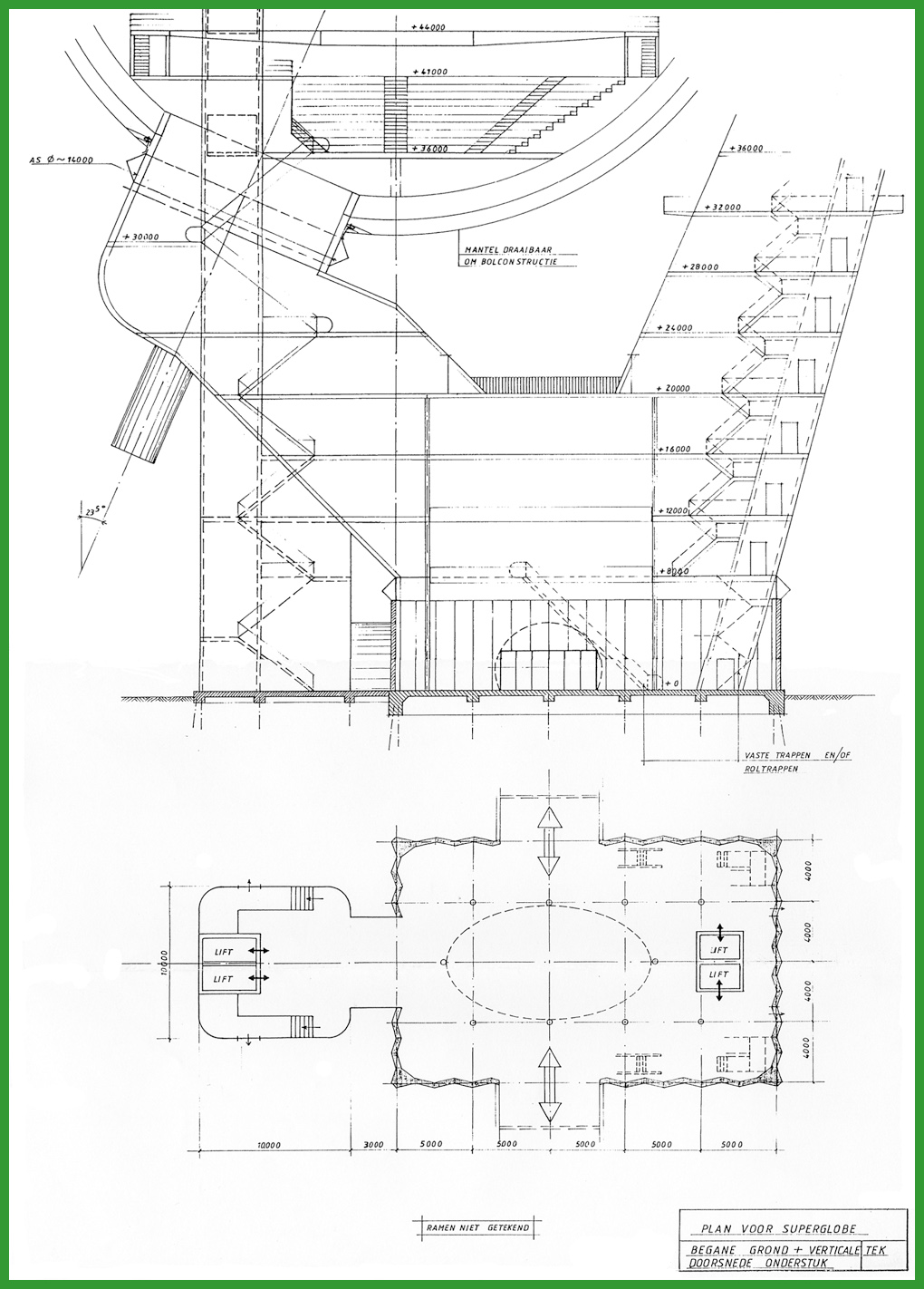 Doorsnede begane grond, klik voor vergroting